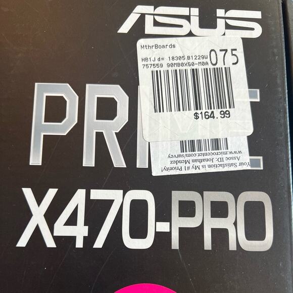 NWT ASUS Prime X470-PRO Motherboard - Picture 3 of 4